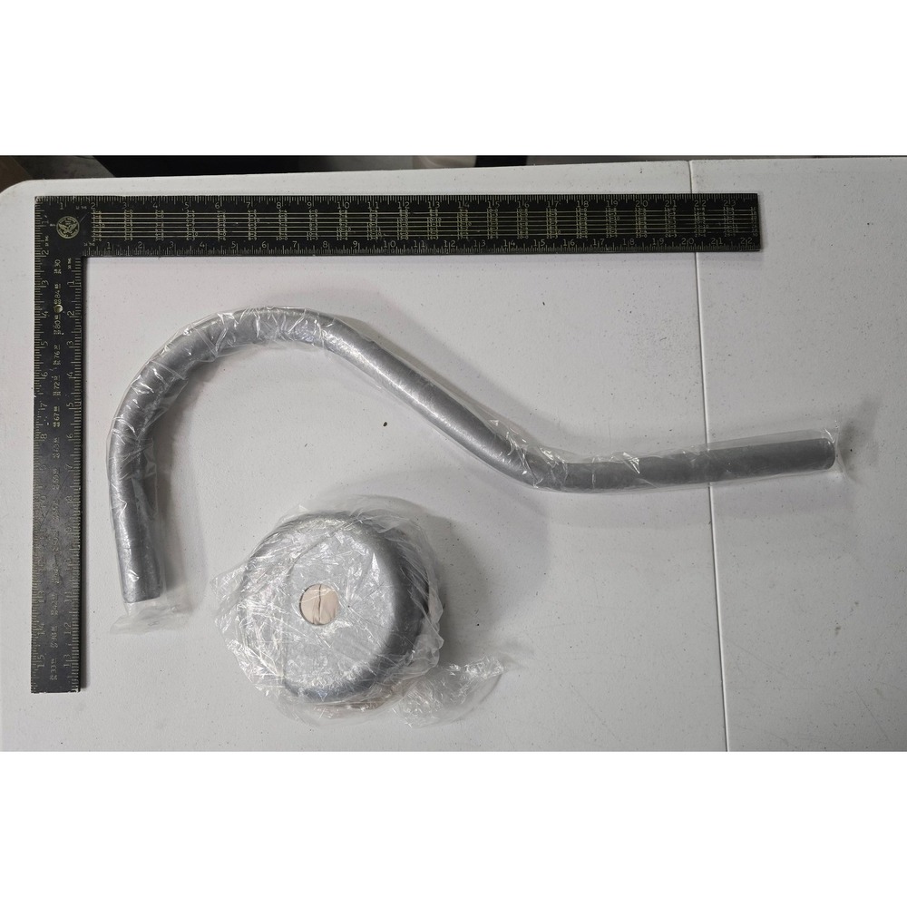 RLM Arm Sm Loop STD‎ 23in 3/4 IPS Galvanized Coastal Finish Light Fixture MOUNT